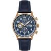 AVI-8 Orologio Hawker Hurricane Classic Chronograph | Cinturino in vera pelle, Regent Blue, Regent Blue
