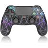 Rii Gaming GP600 - Gamepad Bluetooth + USB con mouse touchpad, altoparlante, microfono, vibrazione e retroilluminazione compatibile con PlayStation 4, Windows, Mac, Android, Fire TV, Raspberry Pi