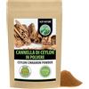 Alpi Nature Cannella in Polvere di Ceylon 1kg, Canella Ceylon, Bastoncini Macinati per Cucina e Pasticceria