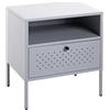 HAKU Möbel Consolle grigio, metallo - Dim.: L 45 cm x A 50 cm x P 35 cm, Stile: Moderno