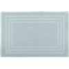 Stof Lovely Casa - Tappetino da bagno - Dimensioni 45 x 70 cm - 100% Cotone Biologico - Colore Cielo - Modello Laguna - Morbido e Confortevole - Ideale per il Bagno