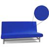 BIANCALUNA copridivano senza braccioli 2 posti queen genius 125 a170 blu