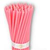 Danilovo - Candele in Cera d'Api, 50 Pezzi, Colore Rosa, Candele Decorative per Preghiera, per Rituali, Decorazione o Candele di Compleanno, 16 cm x 0,5 cm