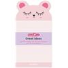 Back2Fun - Blocchetto di note adesive, Dimensioni 90 x 165 mm, Carta 90 g/m², Materiale scolastico, Blocchetto adesivo, 60 fogli, Cartoleria carina, Design Orso