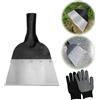 HEDMON Pala da Giardino,Pala di Pulizia Multifunzionale Pala da giardino Per esterni Per La Casa In Acciaio Togli Erbacce Adatto Per Diserbo Piantare Spalatura Neve Per Pulire Concimare 21cm(Senza Manico)