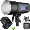 Godox AD600Pro 600Ws TTL Flash esterno + Godox X3-F Flash Trigger per Fuji Fujifilm, Batteria 2.4G 1/8000s 2600mAh 360 Flash a piena potenza, Riciclo 0,01-0,9s per Fotocamere Fuji Fujifilm