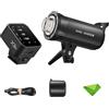 Godox SK400IIV 400Ws Flash stroboscopico da studio + trigger Godox X3-F per Fujifilm, GN65 5600K 2.4G con lampada pilota a LED Bowens Mount Monoluce stroboscopica per studio, ritratto, ecc.