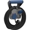 SIMON - Prolunga Expert 10 metri 16 A 230 V ~ H05RR-F 4G1.5 MM2 con chiave nera/grigia/blu Simon