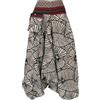 GURU SHOP Pantaloni harem stampati, pantaloni a pluder con vita larga, da donna, nero, cotone, taglia: 38, Modello 9, 44