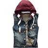 TienNew Giacca a Jeans da Uomo con Cappuccio Giubbotto da Mezza Stagione Denim,Gilet Smanicato Outdoor,M-5XL