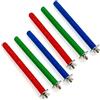 JZK 6pz 1.5 cm x 20 cm lunghezza posatoi per uccelli Piccoli per pappagallini Canarie, piccoli bastoncini posatoi colorati per pappagalli per gabbia uccelli, bastoncini per pappagalli in legno