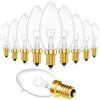 SCNNC Lampadina Candela E14 220V, Dimmerabile C35 Candela 400LM Bianca Calda 2700K, Trasparente Lampadine C35 Candela E14 per Lampadario, Lampada a Muro, Luce di Cristallo, 10 Pezzi