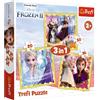 Trefl-da 20 a 50 Elementi, 3 Set, Il potere di Anna ed Elsa, per Bambini dai 3 Anni Puzzle, Colore Disney Frozen 2, 34847