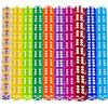 Qunkun Set di 100 dadi da 6 lati, cubi colorati, set da gioco per giochi di carte da tavolo, gioco di dadi, cubi colorati, glitter traslucidi, dadi poliedrici per feste di gioco