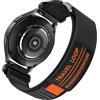 Kamita Nylon Cinturino per Samsung Galaxy Watch 7 6 5 4 FE/Galaxy Watch 6 Classic/Watch 4 Classic/Watch 5 Pro, 20mm Cinturini Sportivi Regolabili Elastico Trail Loop Watchband per Uomo Donne (Nero)