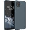 kwmobile Custodia Compatibile con Samsung Galaxy A12 Cover - Back Case per Smartphone in Silicone TPU - Protezione Gommata - ardesia scuro