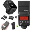 Godox V350F TTL Flash+X3-F Trigger per Fuji FujiFilm 1/8000s GN36 HSS Flash per fotocamera con batteria da 2000 mAh Flash a piena potenza 500 volte 0,1s-1,7s Tempo di riciclo Flash per fotocamere Fuji