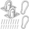 Winter Shore M8 Ganci Acciaio Inox con Moschettoni (Set de 2)