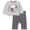 Chicco Set 2 Pezzi con Felpa e Pantaloni Lunghi (733) Bimbo 0-24, Grigio, 9 mesi