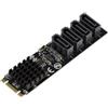 KALEA-INFORMATIQUE Scheda M.2 (M2 NGFF) PCIe M o B+M Key 4 porte SATA 6G RAID 0 1 10 con chipset MARVEL 88SE9236