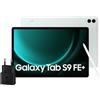 Samsung Galaxy Tab S9 FE+, Caricatore incluso, Display 12.4 TFT LCD PLS, Wi-Fi, RAM 8GB, 128GB, 10.090 mAh, Exynos 1380, Android 13, IP68, Light Green, [Versione italiana] 2023
