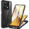 CENHUFO Cover Xiaomi Redmi Note 13 5G, 360 Gradi Antiurto con Protezione Schermo Integrata Rugged Doppia Faccia Bumper Trasparente Full Case Fronte Retro Custodia per Xiaomi Redmi Note 13 5G -Nero