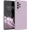 kwmobile Cover per Samsung Galaxy A53 5G Custodia - Back Case per Smartphone in Silicone TPU - Protezione Gommata - lilla color carne