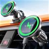 LISEN 15W Supporto Auto Magsafe [2025 N55 Magnete] [Stabile Senza Cadute] Porta iPhone Auto, Ricarica Veloce Supporto Magnetico Cellulare, Caricatore Wireless Accessori 17 per iPhone 16 15 14 13 12