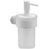 Gedy Dispenser dosasapone a muro Gedy in vetro satinato e ottone bianco | Pirenei