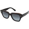 Ray-Ban State Street RB2186 132241 | Occhiali da Sole Graduati o Non Graduati | Prova Online | Plastica | Cat Eye, Ovali / Ellittici | Nero | Adrialenti