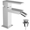Teorema Miscelatore bidet Teorema Pillar con scarico click clack cromato