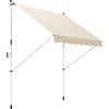 Outsunny Tenda da Sole a Bracci con Manovella, Struttura Telescopica in Metallo e Parasole in Poliestere 300x150cm Beige|Aosom