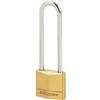 Master Lock 130EURDLJ Lucchetto con Chiavi in Ottone e Long Archetto, Oro, 9.7 x 3 x 1.2 cm