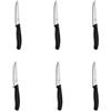 VICTORINOX Set 6 Coltelli Ondulati Classic Da Tavola Nero