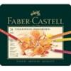 Faber-Castell Matite colorate permanenti Faber Castell Polychromos mina 3,8 mm box metallo - colori assortiti conf. 24 pezzi - 110024