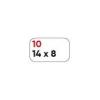 MARKIN Etichette bianche permanenti Markin Copiatabu 14x8 mm - conf. 10 blister da 10 ff - X11010