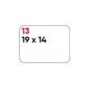 MARKIN Etichette bianche permanenti Markin Copiatabu 19x14 mm - conf. 10 blister da 10 ff - X11013