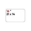 MARKIN Etichette bianche permanenti Markin Copiatabu 21x14 mm - conf. 10 blister da 10 ff - X11016