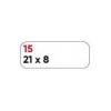 MARKIN Etichette bianche permanenti Markin Copiatabu 21x8 mm - conf. 10 blister da 10 ff - X11015