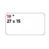 MARKIN Etichette bianche permanenti Markin Copiatabu 27x15 mm - conf. 10 blister da 10 ff - X11019