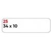 MARKIN Etichette bianche permanenti Markin Copiatabu 34x10 mm - conf. 10 blister da 10 ff - X11025