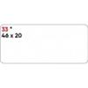 MARKIN Etichette bianche permanenti Markin Copiatabu 46x20 mm - conf. 10 blister da 10 ff - X11033