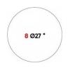 MARKIN Etichette permanenti Markin Copiatabu Ø 27 mm - bianco - conf. 10 blister da 10 ff 152,5x125 mm - X11008