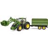 Bruder Trattore John Deere 7R con Caricatrice e Rimorchio Veicolo 1:16 3+