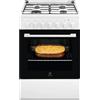 ELECTROLUX LKK600000W CUCINA A GAS 60X60 4 FUOCHI CON FORNO ELETTRICO MULTIFUNZIONE CLASSE A COLORE BIANCO - PROMO