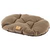 Ferplast Cuscino per cani e gatti STUART 78/8, Double-face, Tweed e soffice velluto, Lavabile, Marrone