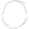 Breil, Collezione Retwist, Collana Donna in Acciaio Specchiato, con Parte Rigida Sinuosa, Idee Regalo Donna e Ragazza, con Pratica Chiusura e Lunghezza Regolabile 39-45 cm, Colore Silver