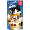 Purina Felix Party Mix Gatto Original Mix Pollo, Fegato e Tacchino 60 Gr