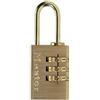 Master Lock 620EURD Lucchetto con Combinazione in Alluminio Massiccio con Finitura in Ottone, Oro, 5.6 x 3 x 1.4 cm