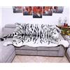 Paws Gigante Tigre Bianca Siberiana Tappeto Pelle Peluche 200x135cm Copridivano